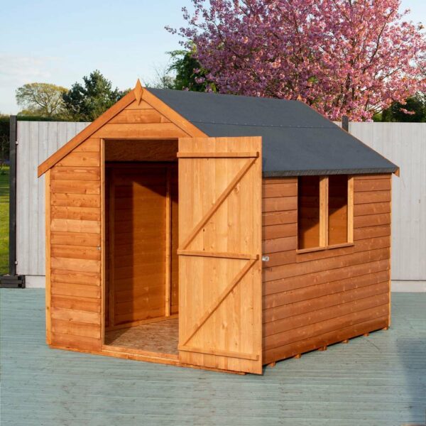 Shire Overlap 8x6 Value Dip Treated Garden Shed (With Window)