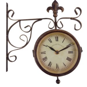 Fallen Fruits Clock & Thermometer on Hanging Bracket