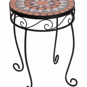 Panacea Rustica Italia Mosaic Tile Plant Stand