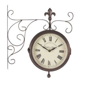 Smart Garden Double Sided Marylebone Station Clock & Thermometer 8"