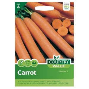 Country Value Carrot Nantes 5 Seeds