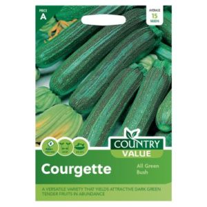 Country Value Courgette All Green Bush Seeds