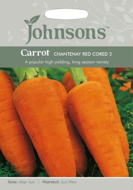 Johnsons Carrot Chantenay Red Cored 2 Seeds