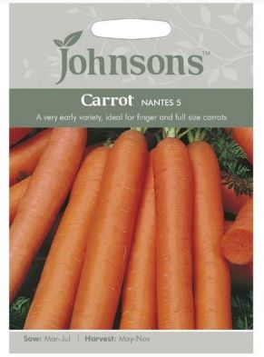 Johnsons Carrot Nantes 5 Seeds