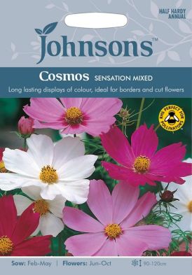 Johnsons Cosmos Sensation Mixed Seeds