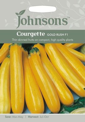 Johnsons Courgette Gold Rush F1 Seeds