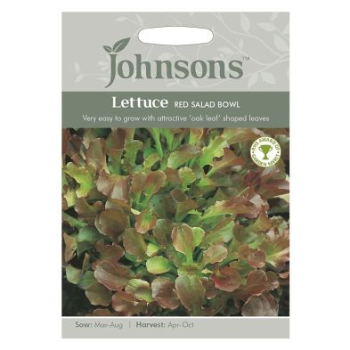 Johnsons Lettuce Red Salad Bowl Seeds