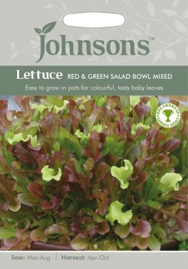 Johnsons Lettuce Red & Green Salad Bowl Seeds