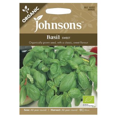 Johnsons Organic Basil Sweet Seeds