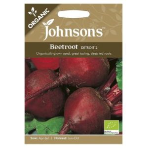 Johnsons Organic Beetroot Detroit 2 Seeds