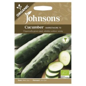 Johnsons Organic Cucumber Marketmore 70 Seeds