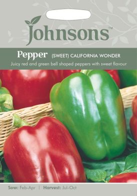 Johnsons Pepper Sweet California Seeds