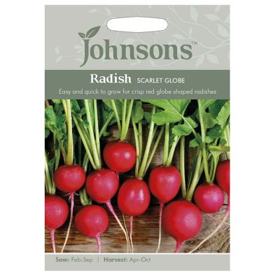 Johnsons Radish Scarlet Globe Seeds