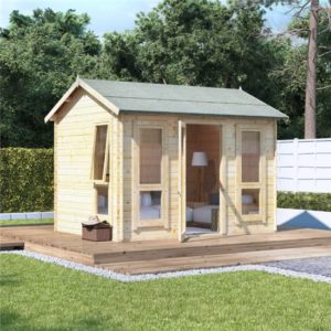 10 x 8 BillyOh Darcy Log Cabin Summerhouse - 19mm