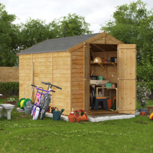 10x6 Keeper Overlap Apex Wooden Shed - PT Windowless BillyOh