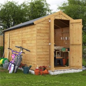 10x6 Keeper Overlap Apex Wooden Shed - Windowless BillyOh