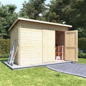 10x6 log cabin double door BillyOh Log Cabin Shed - Heavy Duty Pent Windowless Range