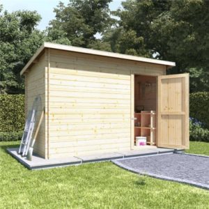 10x6 log cabin single door BillyOh Log Cabin Shed - Heavy Duty Pent Windowless Range