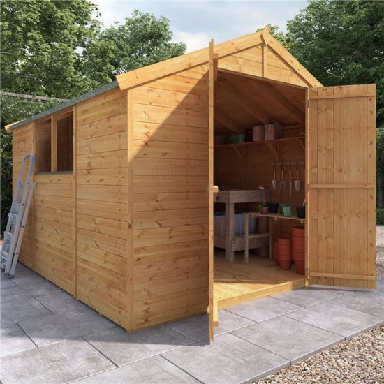 10x8 Master T&G Apex Wooden Shed - Windowed BillyOh
