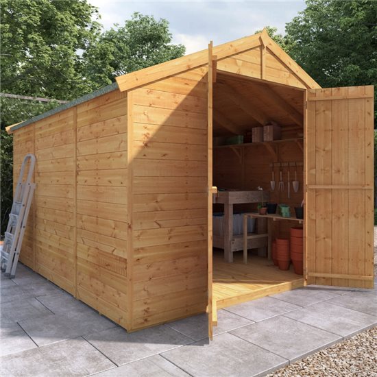 10x8 Master T&G Apex Wooden Shed - Windowless BillyOh