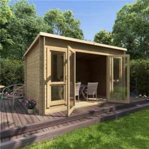 12 x 8 BillyOh Carmen Log Cabin Summerhouse - 19mm