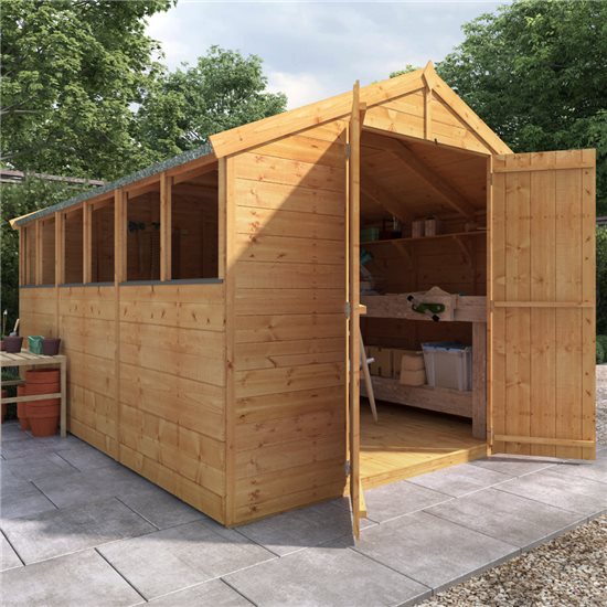 12x8 Master T&G Apex Wooden Shed - Windowed BillyOh