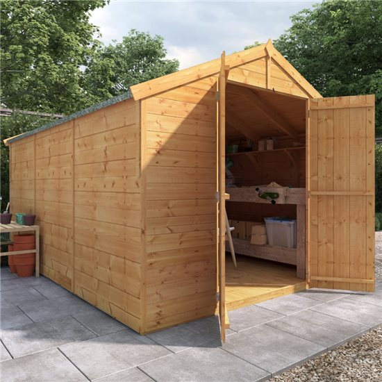 12x8 Master T&G Apex Wooden Shed - Windowless BillyOh