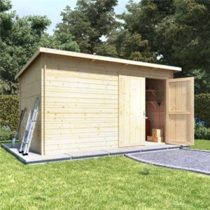 12x8 log cabin double door BillyOh Log Cabin Shed - Heavy Duty Pent Windowless Range