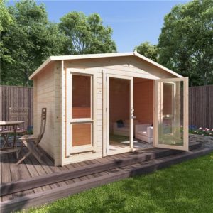 12x8 sasha BillyOh Sasha Log Cabin Summerhouse - 28mm