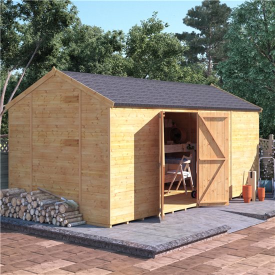 16x8 T&G Shed - BillyOh Expert Reverse Workshop Windowless
