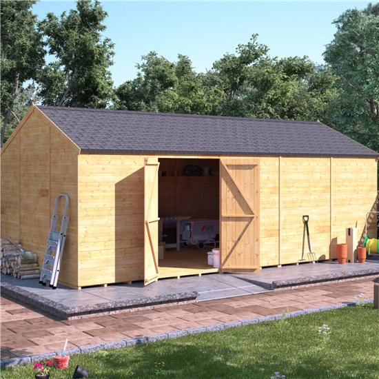 20x10 T&G Shed - BillyOh Expert Reverse Workshop Windowless