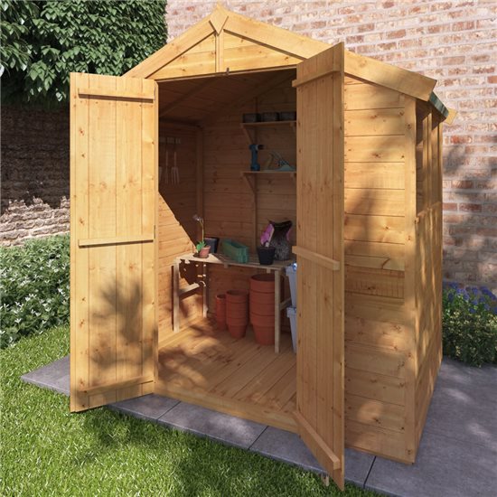 4x6 Master T&G Apex Wooden Shed - Windowed BillyOh