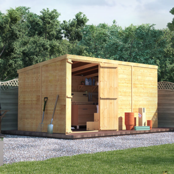 BillyOh Master Tongue and Groove Pent Shed - 12x6 T&G Pent Windowless
