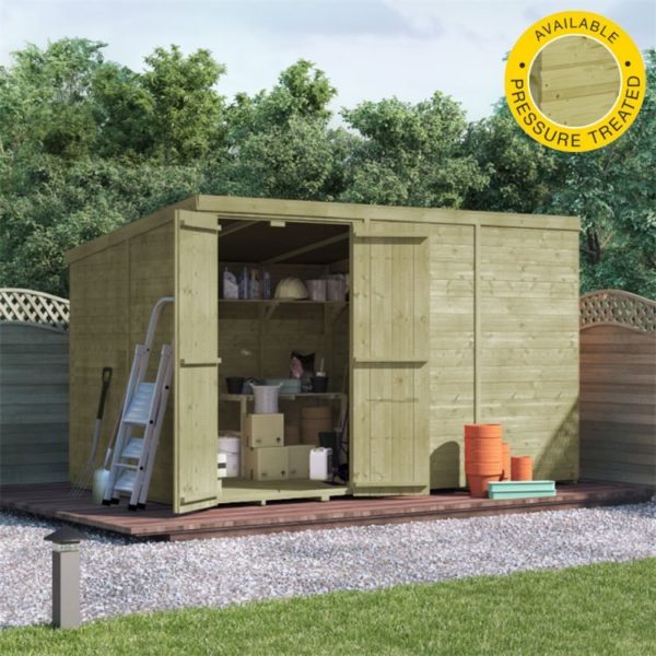 BillyOh Master Tongue and Groove Pent Shed - PT-10x6 T&G Pent Windowless