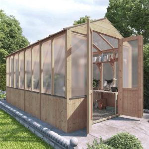 BillyOh 4000 Lincoln Wooden Polycarbonate Greenhouse - PT-12 x 6 Lincoln Wooden Greenhouse