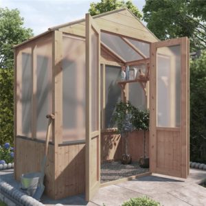 BillyOh 4000 Lincoln Wooden Polycarbonate Greenhouse - PT-3 x 6 Lincoln Wooden Greenhouse