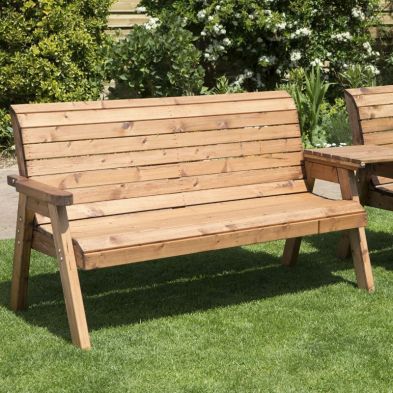 Charels Taylor 4 Seat Straight Tete-a-tete Garden Bench & Table