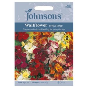 Johnsons Wallflower Single Mixed Seeds