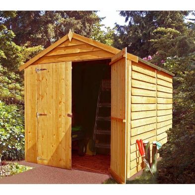 Shire Overlap Value Apex Double Door Shed 8' X 6'