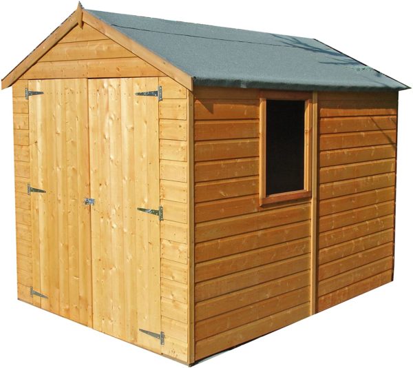 Shire 8 x 6 Warwick Shiplap Double Door Pressure Treated Garden Shed