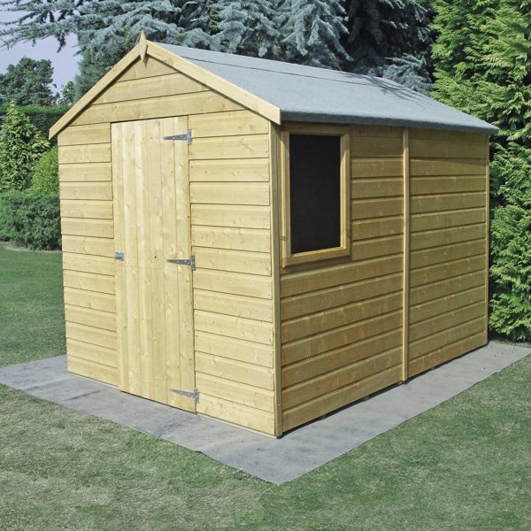 Shire Durham 8 x 6 Shiplap Tongue and Groove Pressure Treated Garden Shed