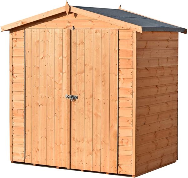 Shire Lewis 4 x 6 Shiplap Tongue and Groove Dip Treated Garden Shed