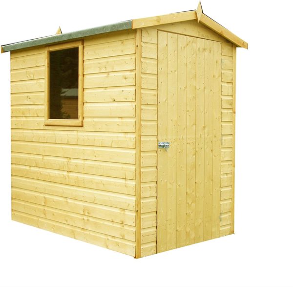 Shire Lewis 6 x 4 Shiplap Tongue and Groove Dip Treated Garden Shed