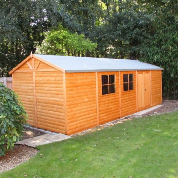 Shire Mammoth 12 x 30 Shiplap Tongue and Groove Dip Treated Garden Shed