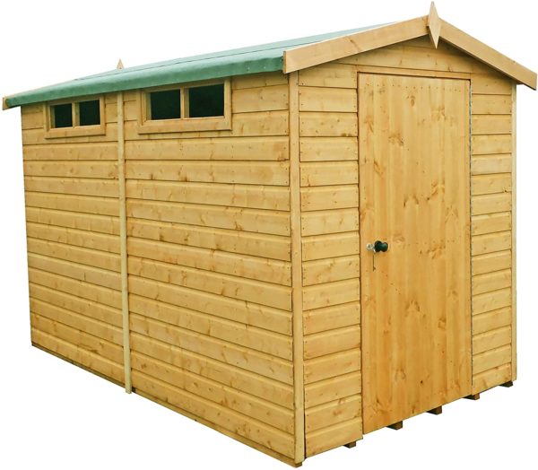 Shire Security 10 x 6 Shiplap Tongue and Groove Dip Treated Garden Shed