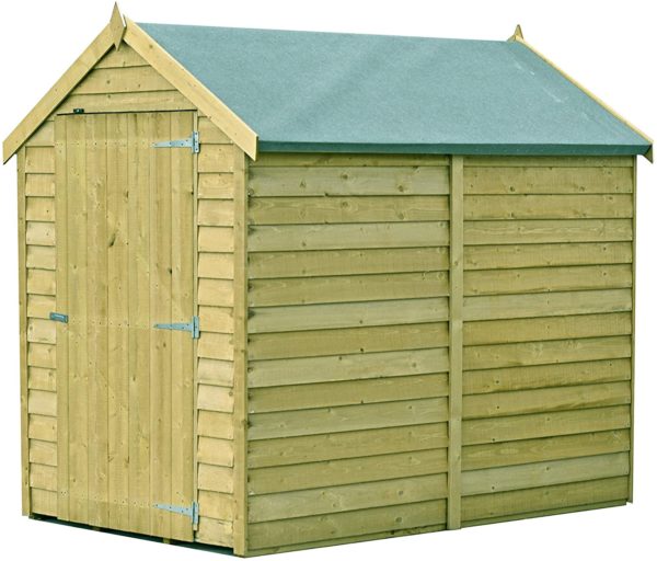 Shire Value 6 x 4 Overlap Pressure Treated Garden Shed (No Windows)
