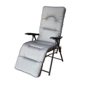 Cairo Garden Chair Set by Royal Craft - 2 Seats Grey Cushions