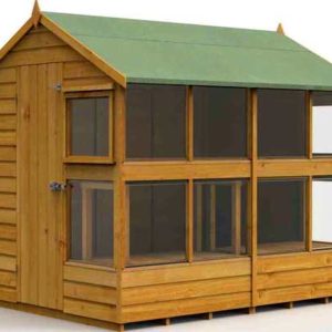Forest Garden Apex Shiplap Dipped 8x6 Wooden Potting Shed