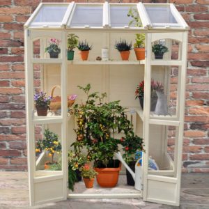 Forest Garden Victorian Tall Wall Greenhouse with Auto Vent