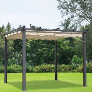 Deluxe Garden Replacement Gazebo Cover by Croft - 3 x 3M Beige